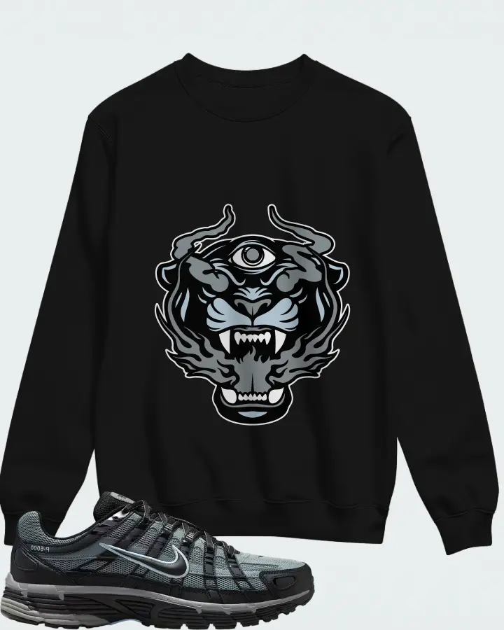 Nike P-6000 Black Cool Grey Matching Sweatshirt
