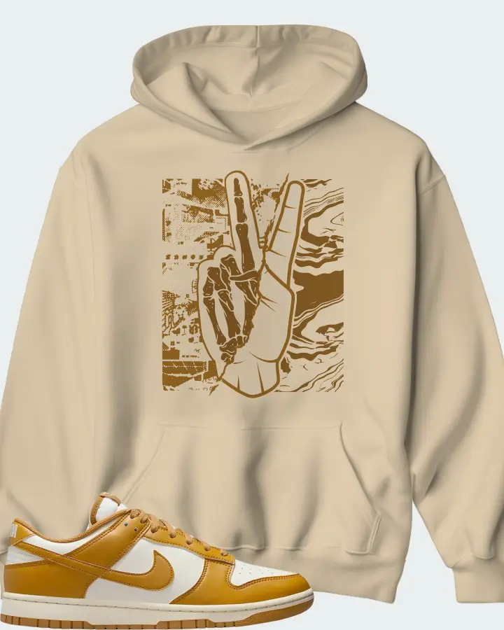 Nike Dunk Low Retro Pale Ivory Wheat Matching Hoodie