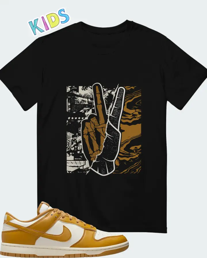 Nike Dunk Low Retro Pale Ivory Wheat Matching Kid's T-Shirt
