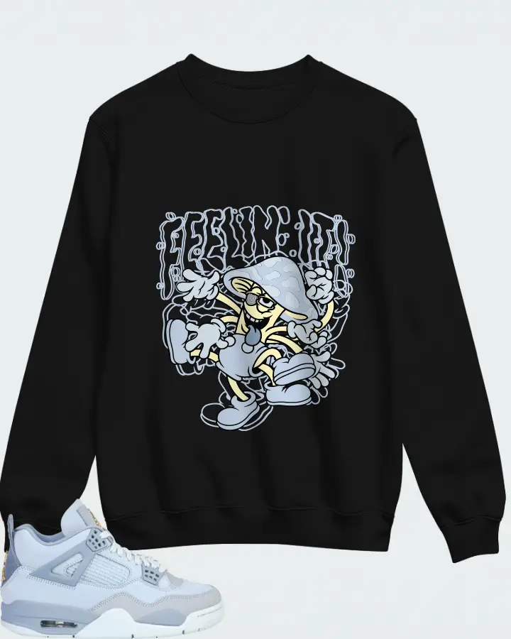 Air Jordan 4 UNC Basketball Matching Sweatshirt