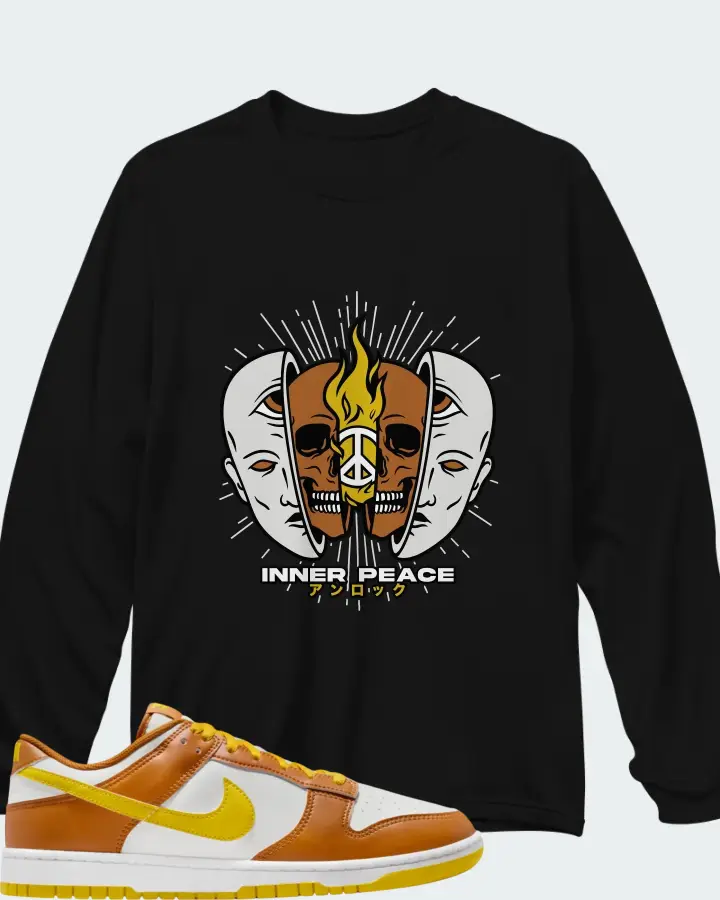 Nike Dunk Low Retro Summit White Bright Citron Matching Long Sleeve T-Shirt
