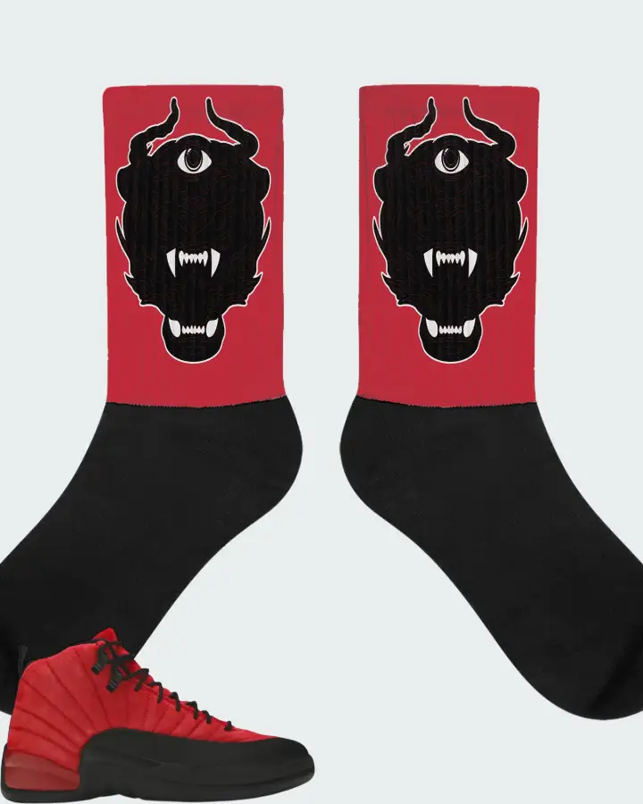 Air Jordan 12 Retro Reverse Flu Game Matching Socks