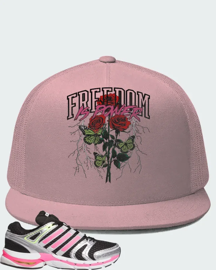 adidas Adistar Control 5 Core Black Lucid Pink Silver Metallic Matching Hat
