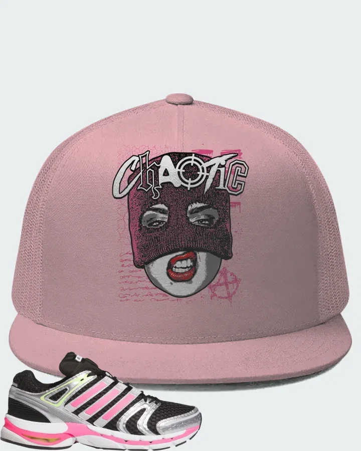 adidas Adistar Control 5 Core Black Lucid Pink Silver Metallic Matching Hat