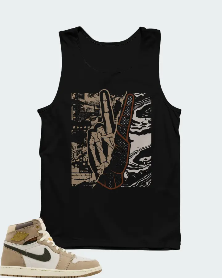 Air Jordan Wmns 1 Retro High OG Khaki Matching Tank Top
