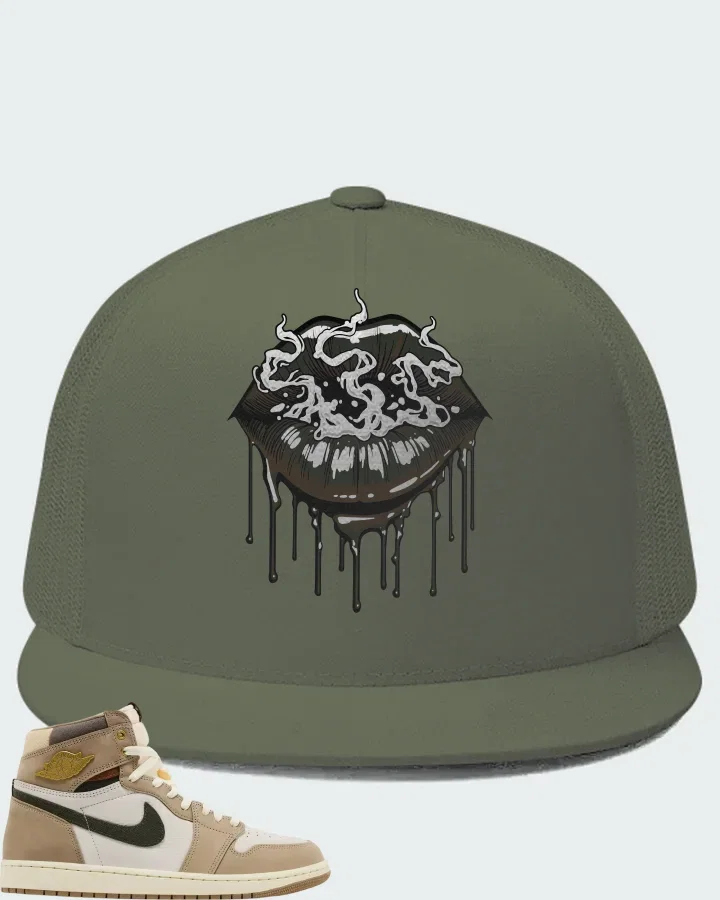 Air Jordan Wmns 1 Retro High OG Khaki Matching Hat