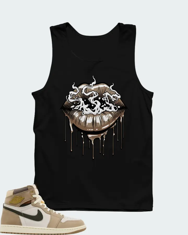 Air Jordan Wmns 1 Retro High OG Khaki Matching Tank Top