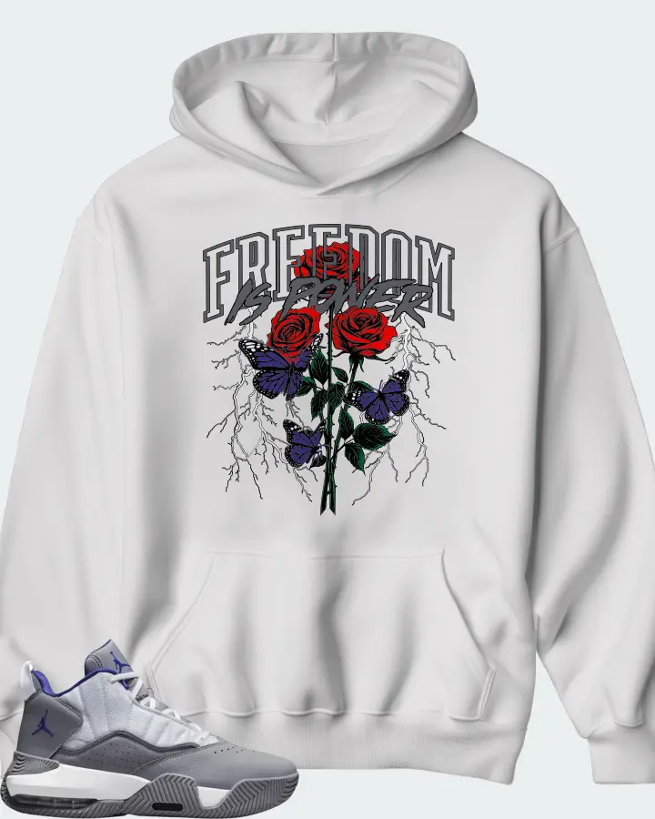 Air Jordan Stay Loyal White Particle Grey Indigo Matching Hoodie
