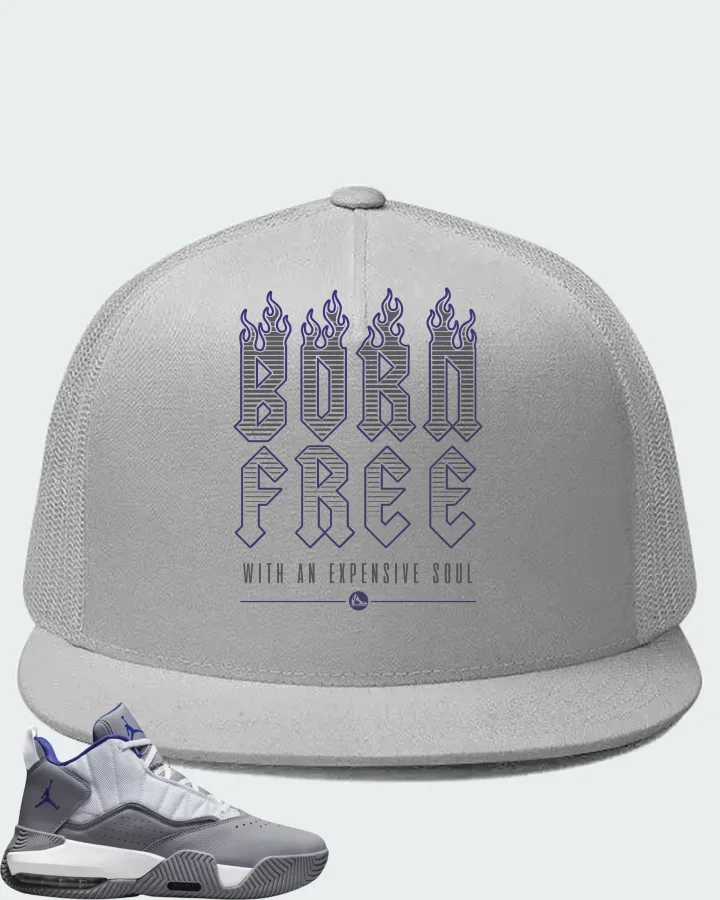 Air Jordan Stay Loyal White Particle Grey Indigo Matching Hat