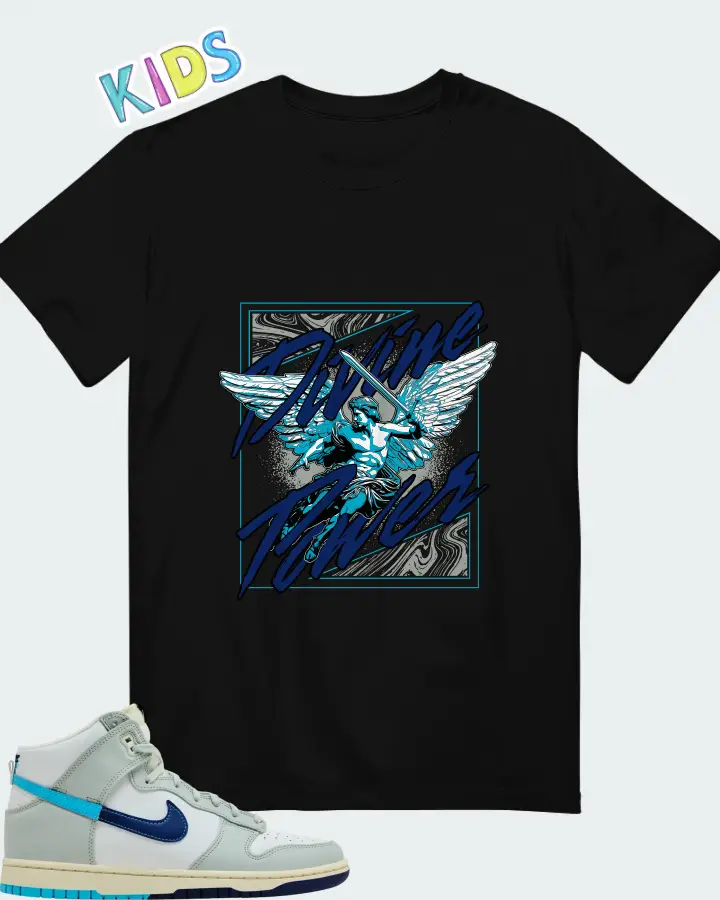 Nike Dunk High SE Split - Baltic Blue Matching Kid's T-Shirt