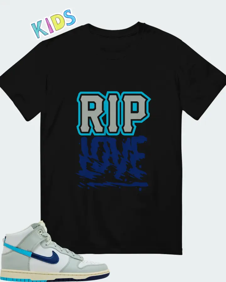 Nike Dunk High SE Split - Baltic Blue Matching Kid's T-Shirt