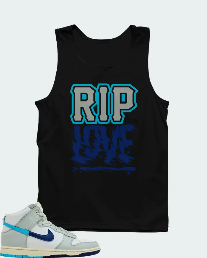Nike Dunk High SE Split - Baltic Blue Matching Tank Top