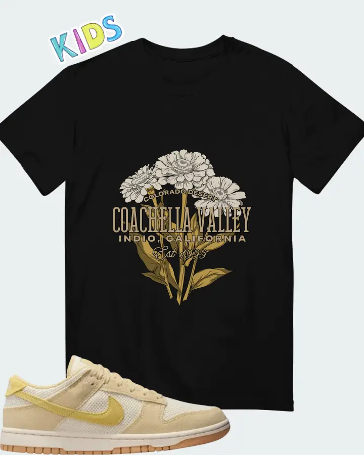 Nike Wmns Dunk Low Next Nature SE Team Gold Pale Ivory Matching Kid's T-Shirt