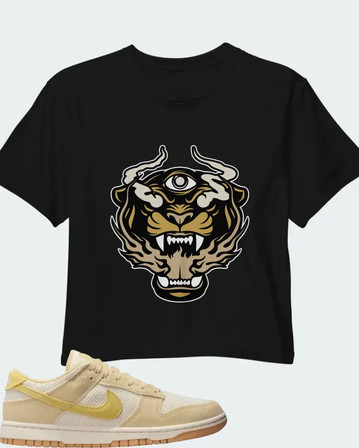 Nike Wmns Dunk Low Next Nature SE Team Gold Pale Ivory Matching Crop Top