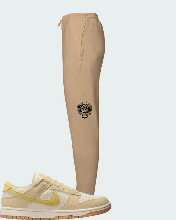 Nike Wmns Dunk Low Next Nature SE Team Gold Pale Ivory Matching Joggers