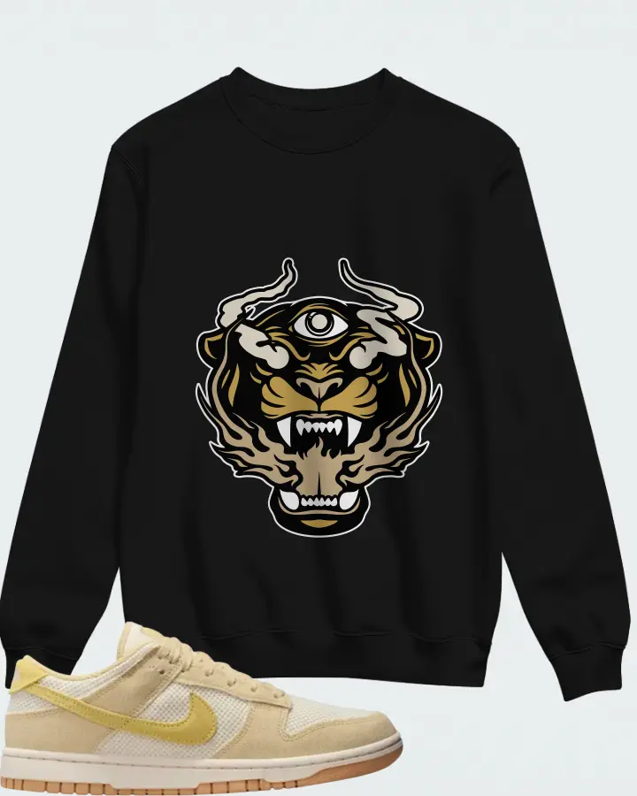 Nike Wmns Dunk Low Next Nature SE Team Gold Pale Ivory Matching Sweatshirt
