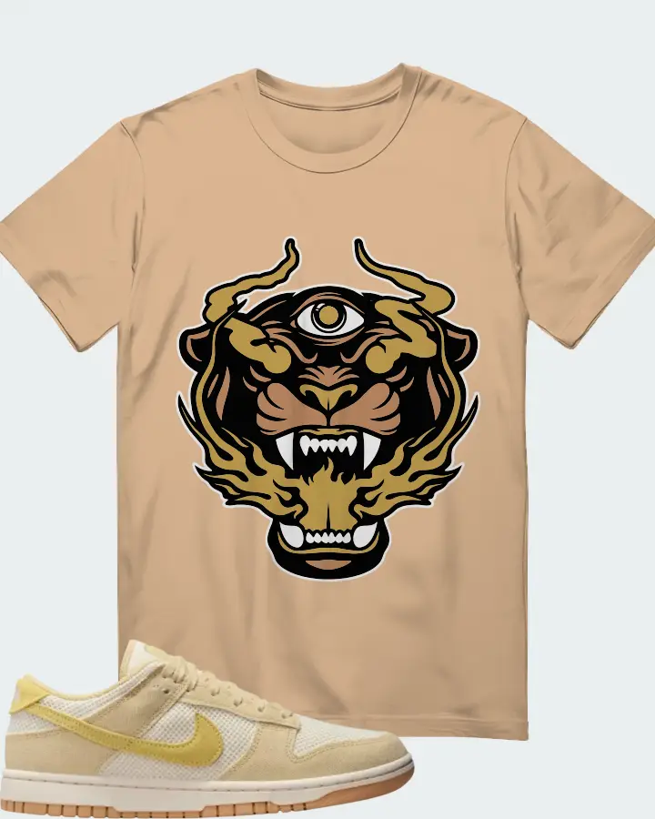 Nike Wmns Dunk Low Next Nature SE Team Gold Pale Ivory Matching T-Shirt