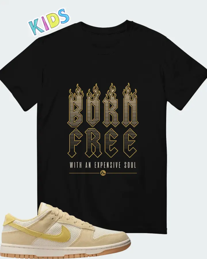 Nike Wmns Dunk Low Next Nature SE Team Gold Pale Ivory Matching Kid's T-Shirt
