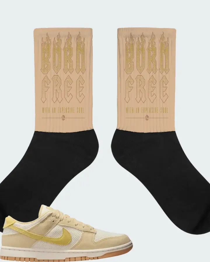 Nike Wmns Dunk Low Next Nature SE Team Gold Pale Ivory Matching Socks