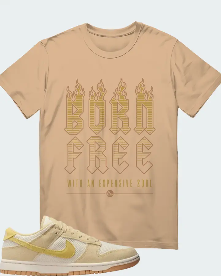 Nike Wmns Dunk Low Next Nature SE Team Gold Pale Ivory Matching T-Shirt