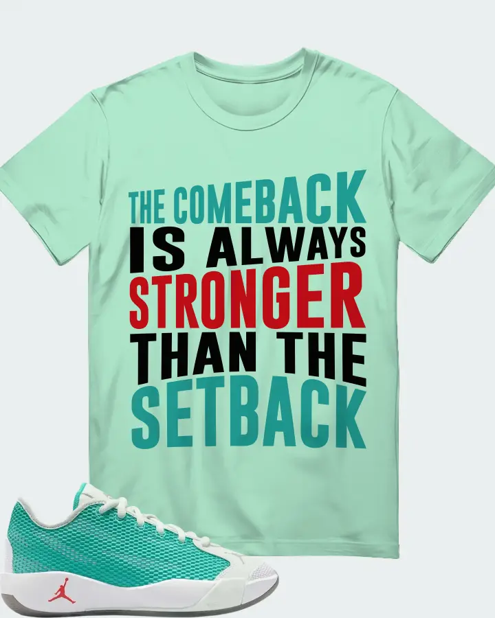 Air Jordan Luka .77 Love Letter Sneaker Matching Mint T-Shirt - The Comeback