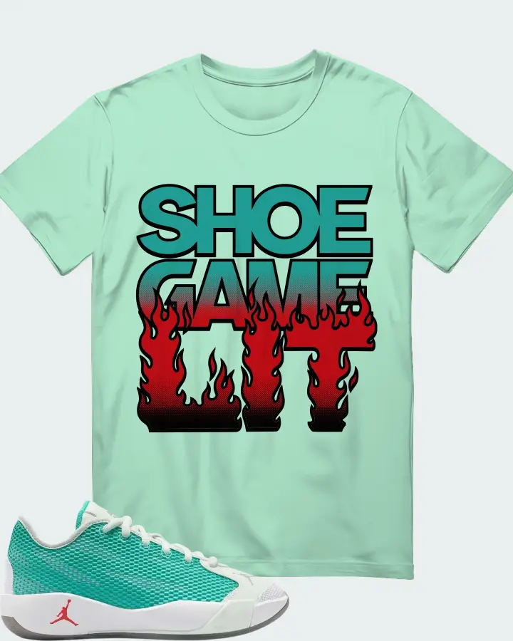 Air Jordan Luka .77 Love Letter Sneaker Matching Mint T-Shirt - Shoe Game Lit Refreshed