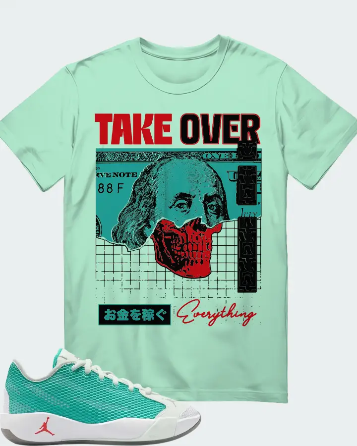 Air Jordan Luka .77 Love Letter Sneaker Matching Mint T-Shirt - Take Over