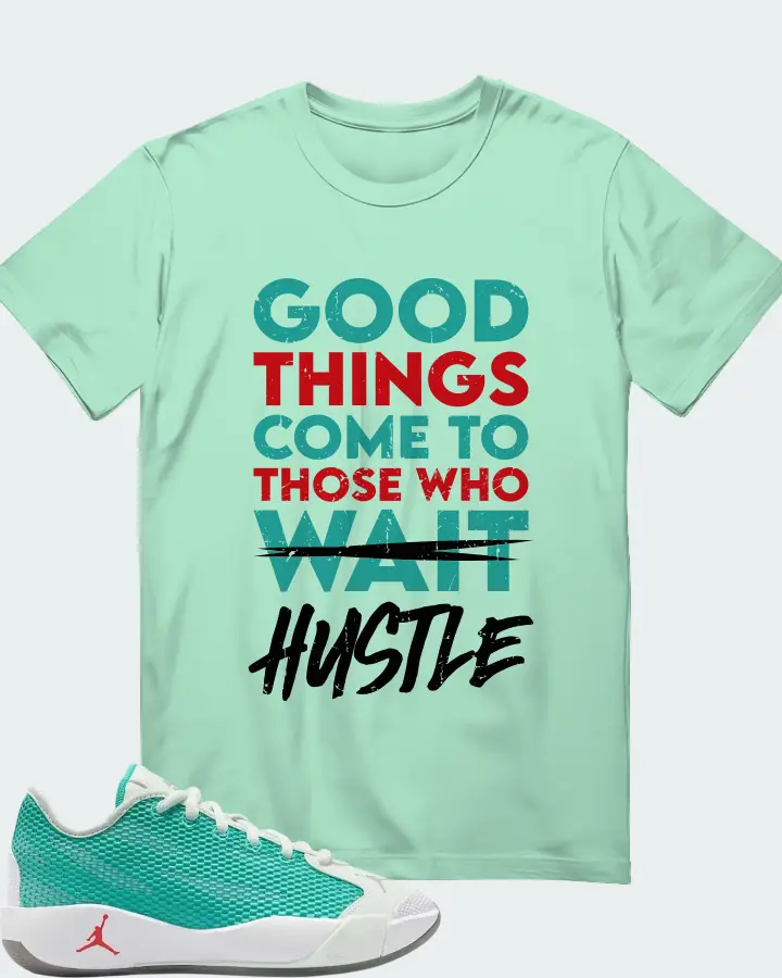 Air Jordan Luka .77 Love Letter Sneaker Matching Mint T-Shirt - Good Things Come