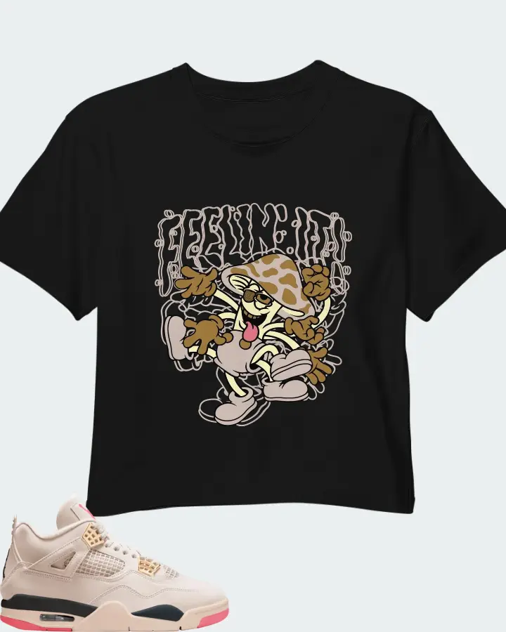 Air Jordan 4 Birds of Paradise Matching Crop Top