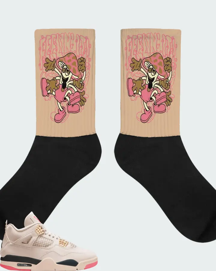 Air Jordan 4 Birds of Paradise Matching Socks