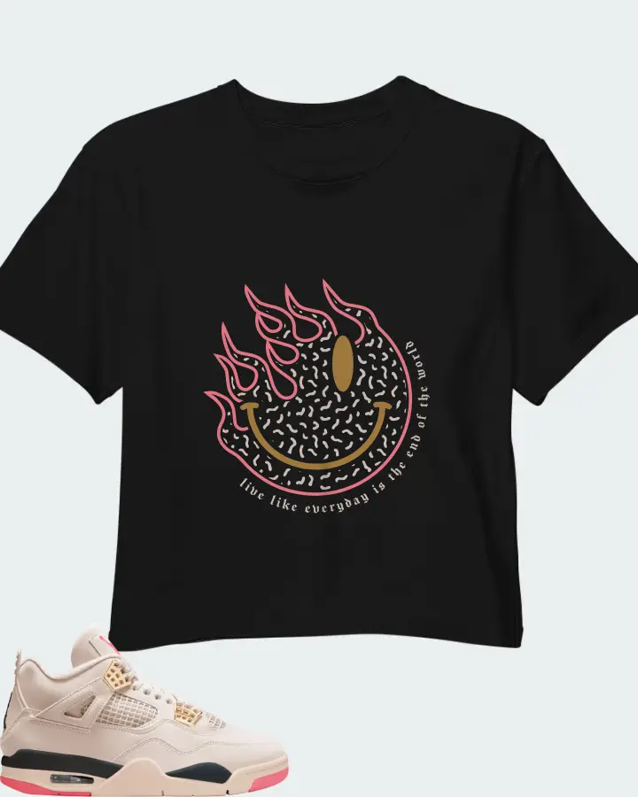 Air Jordan 4 Birds of Paradise Matching Crop Top