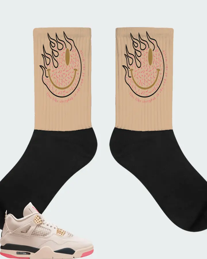Air Jordan 4 Birds of Paradise Matching Socks