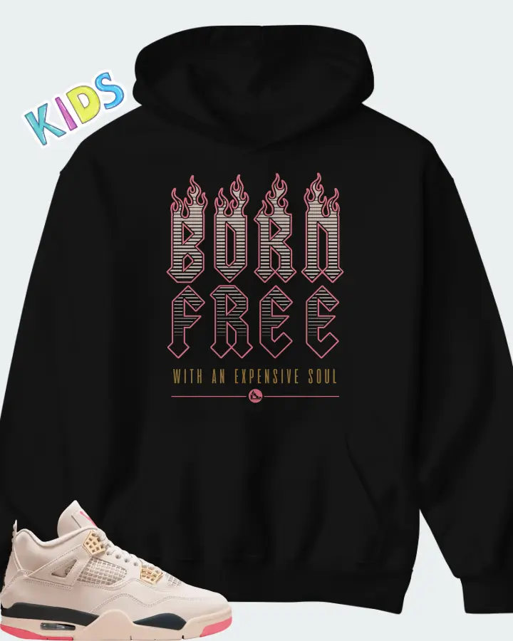 Air Jordan 4 Birds of Paradise Matching Kid's Hoodie