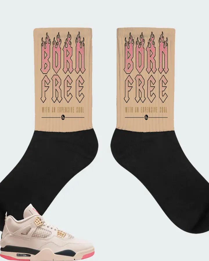 Air Jordan 4 Birds of Paradise Matching Socks