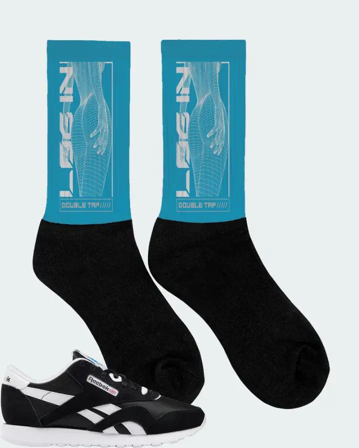 Reebok Classic Nylon Sneaker Matching Aqua Socks (LOGIN) - View 2