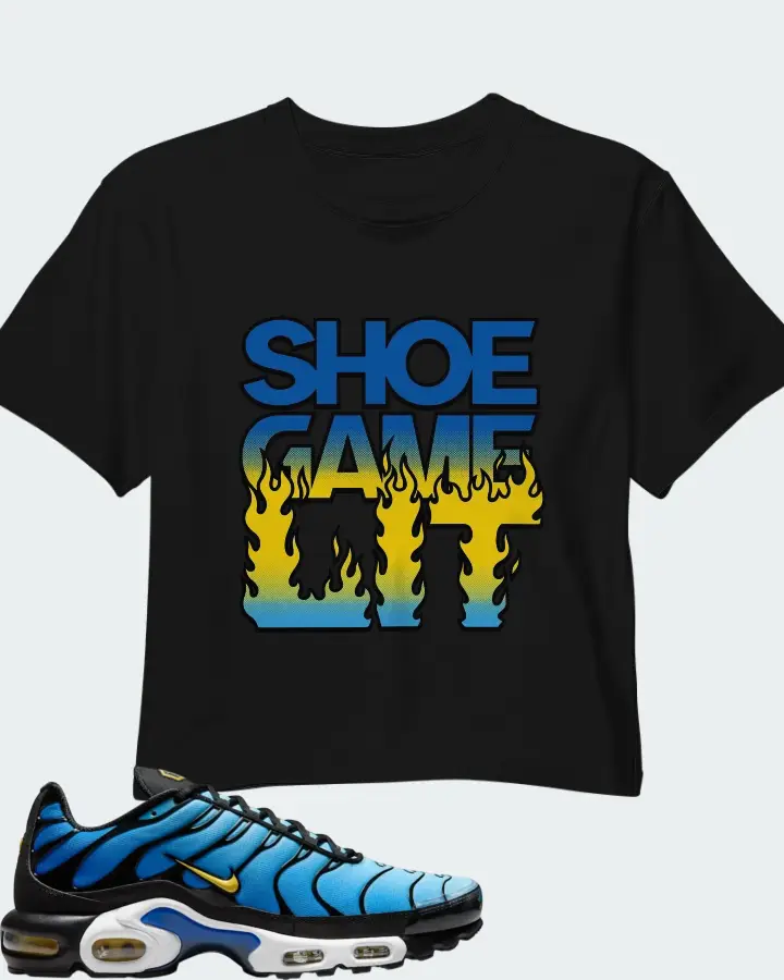 Nike Air Max Plus Hyper Blue 2025 Matching Crop Top