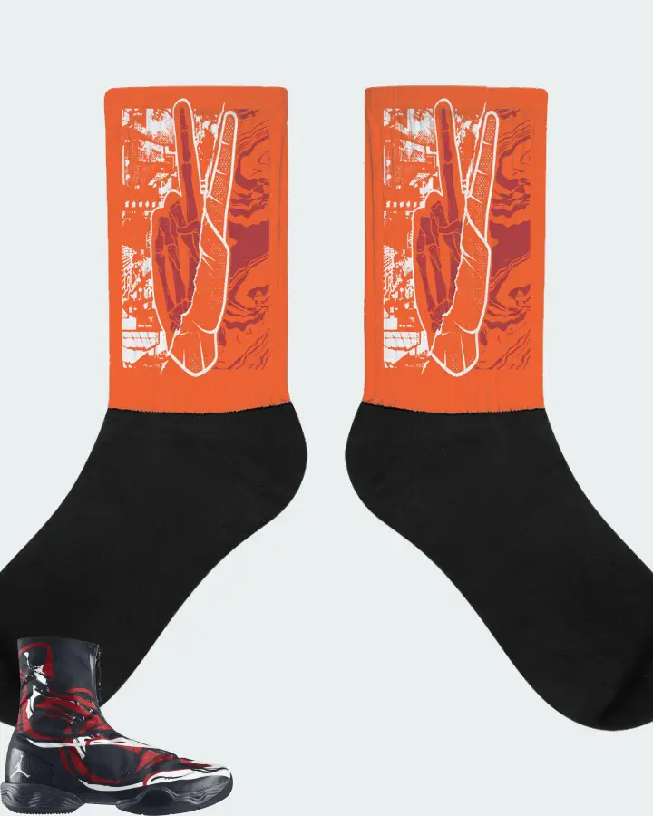 Jordan XX8 Sneaker Matching Orange Socks - Peace of mind