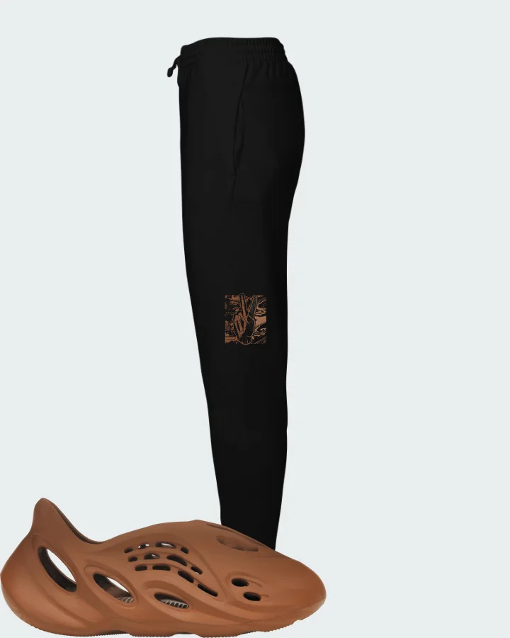 Yeezy Foam Runner Clay Red Matching Joggers