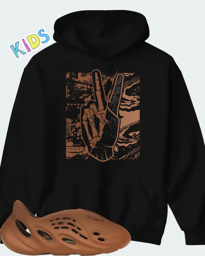 Yeezy Foam Runner Clay Red Matching Kid's Hoodie