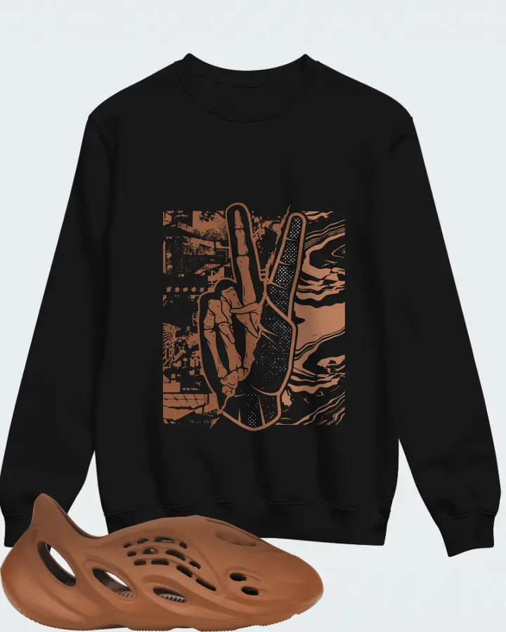 Yeezy Foam Runner Clay Red Matching Sweatshirt