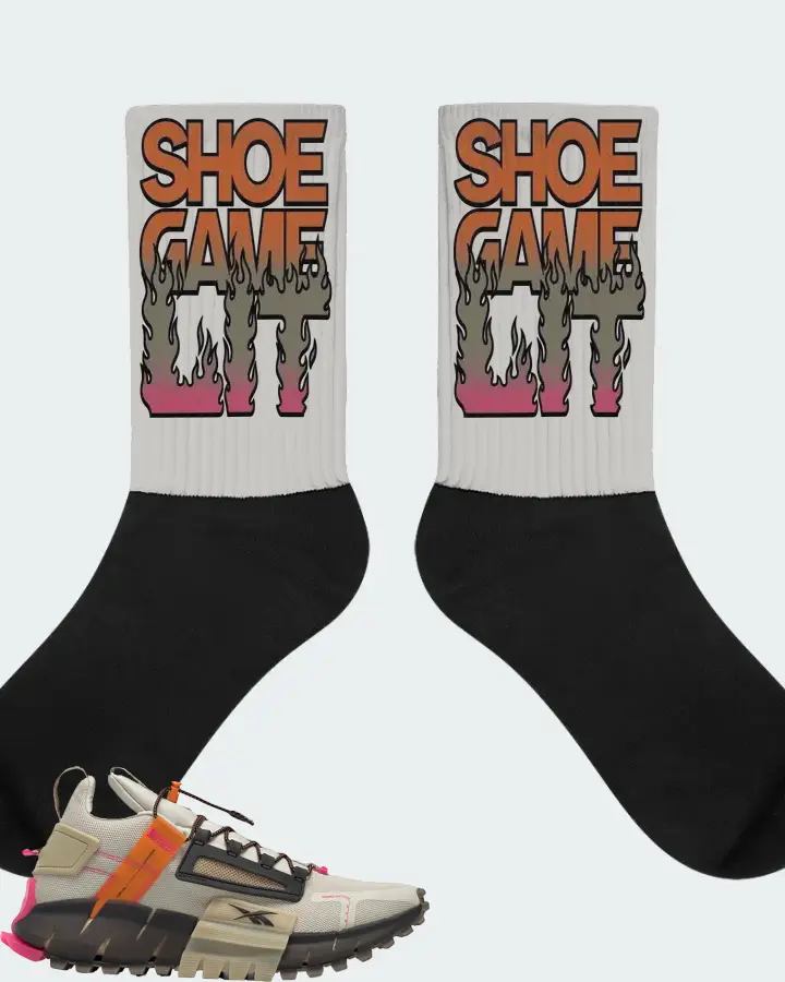 Reebok Zig Kinetica Edge Sneaker Matching Grey Socks - Shoe Game Lit Refreshed