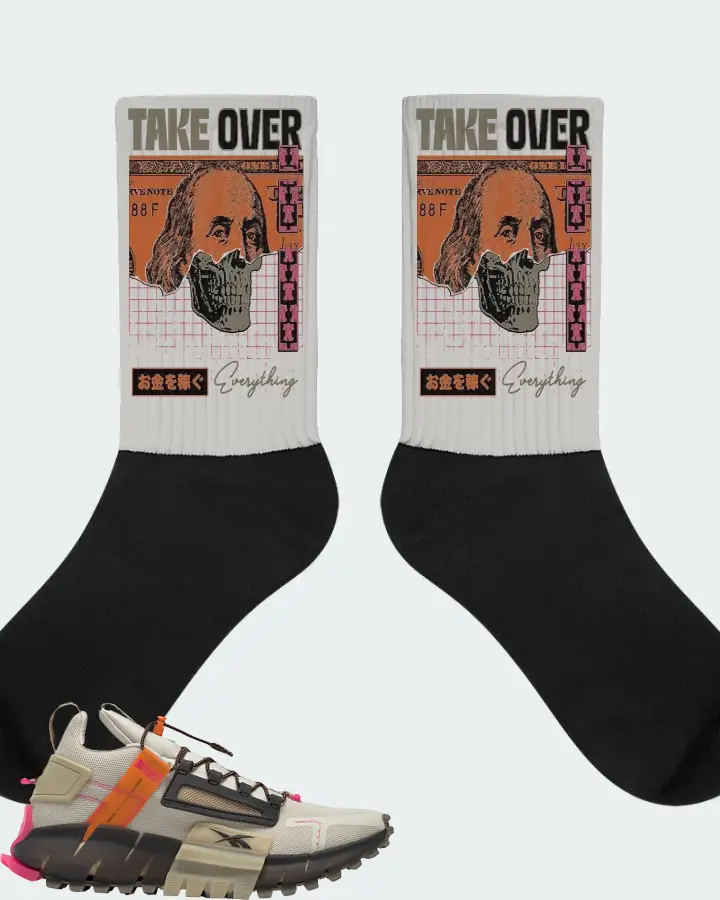 Reebok Zig Kinetica Edge Sneaker Matching Grey Socks - Take Over