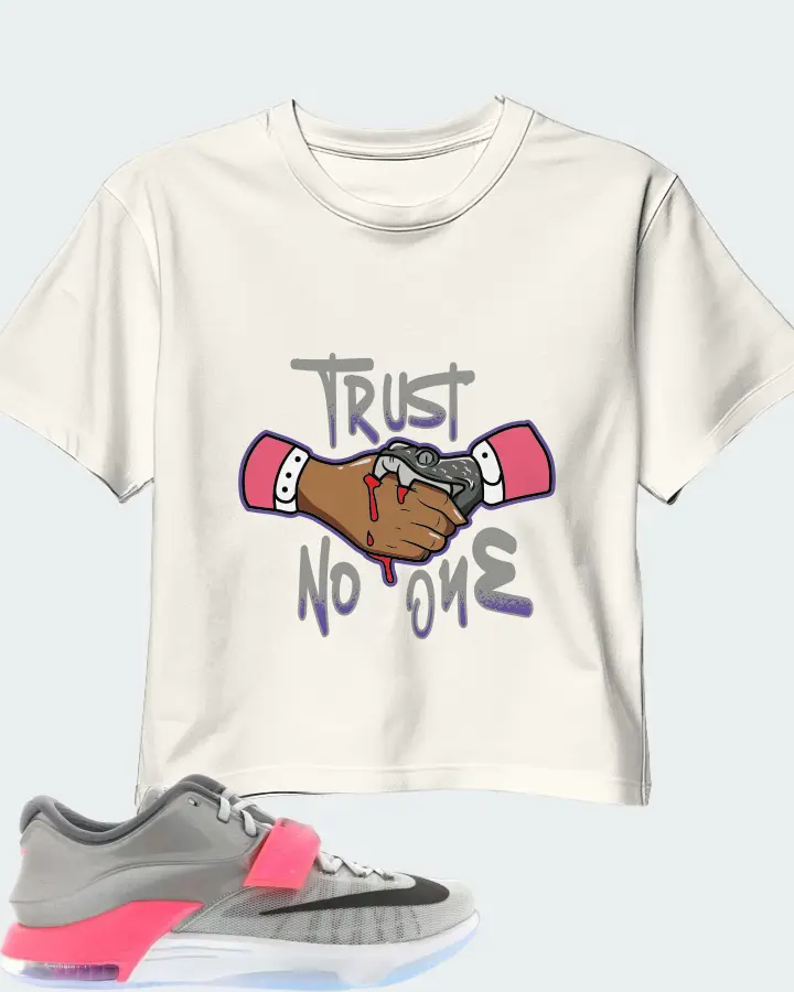 Nike KD 7 Sneaker Matching Ecru White Crop Top - Trust No One