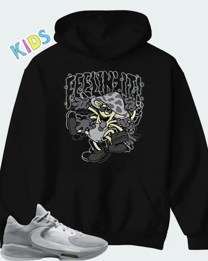Nike Zoom Freak 4 Wolf Grey Matching Kid's Hoodie