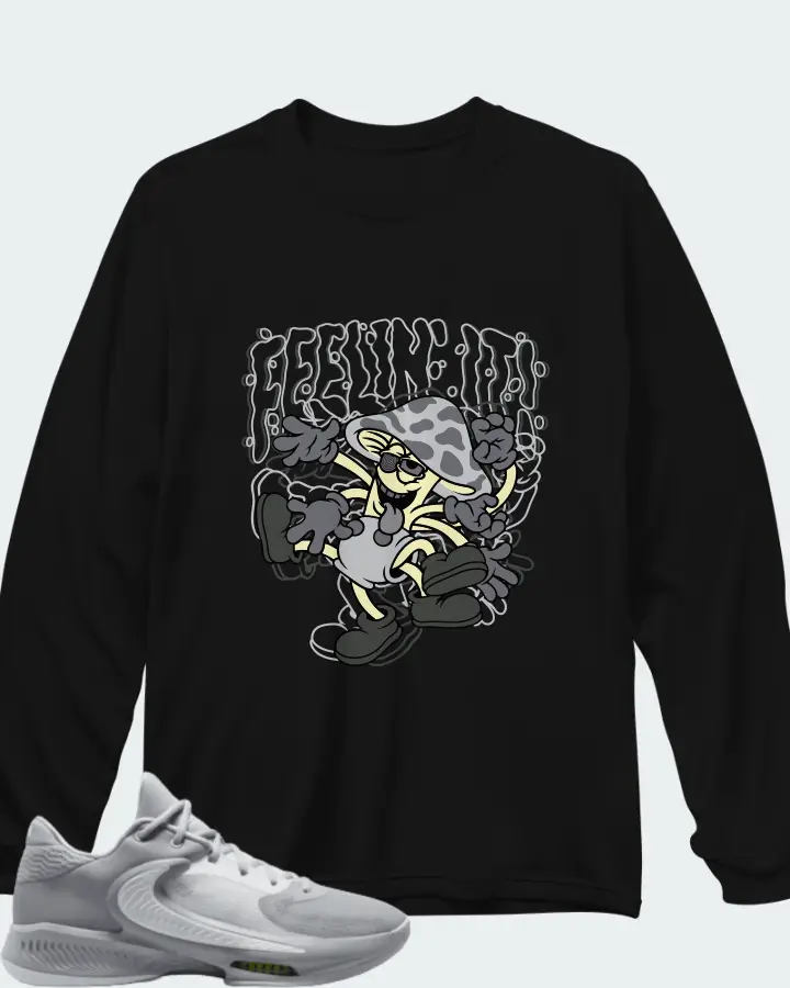 Nike Zoom Freak 4 Wolf Grey Matching Long Sleeve T-Shirt