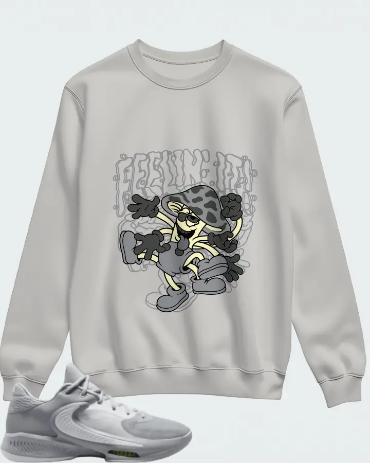Nike Zoom Freak 4 Wolf Grey Matching Sweatshirt