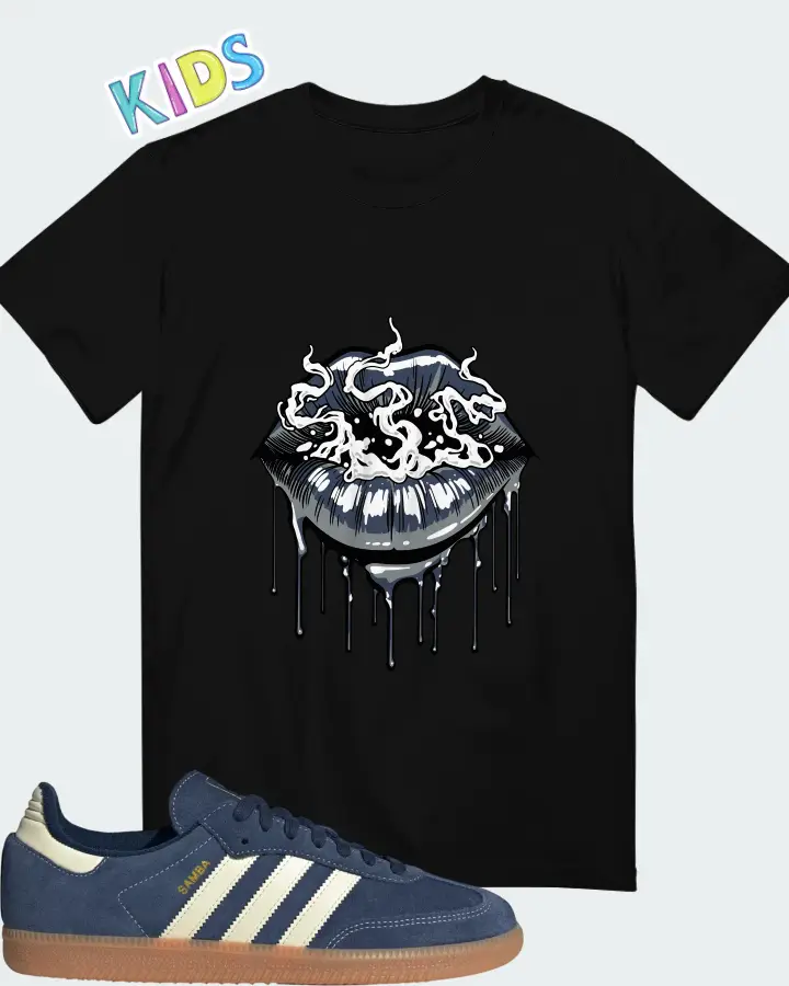 adidas Samba Night Indigo Warm Vanilla Matching Kid's T-Shirt