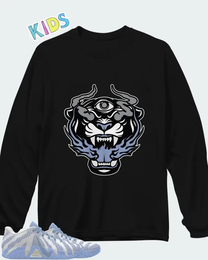 Ja 3 By You Cobalt Bliss Matching Kid's Long Sleeve T-Shirt