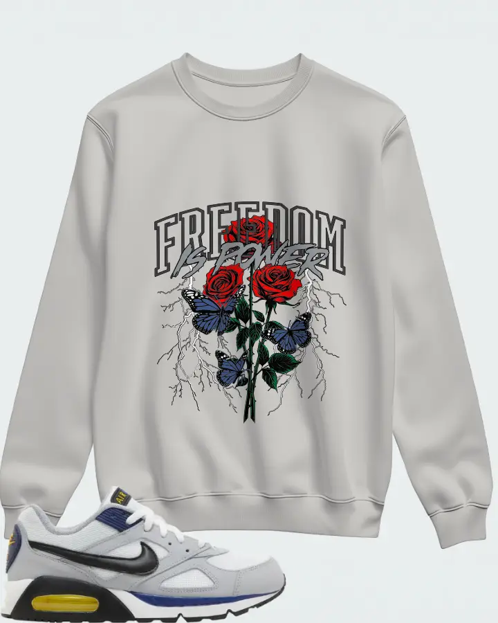Nike Air Max IVO White Grey Blue Matching Sweatshirt