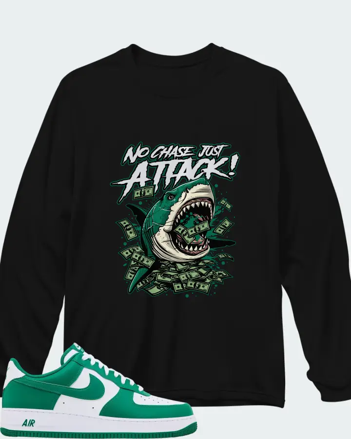 Nike Air Force 1 Low '07 Malachite White Matching Long Sleeve T-Shirt
